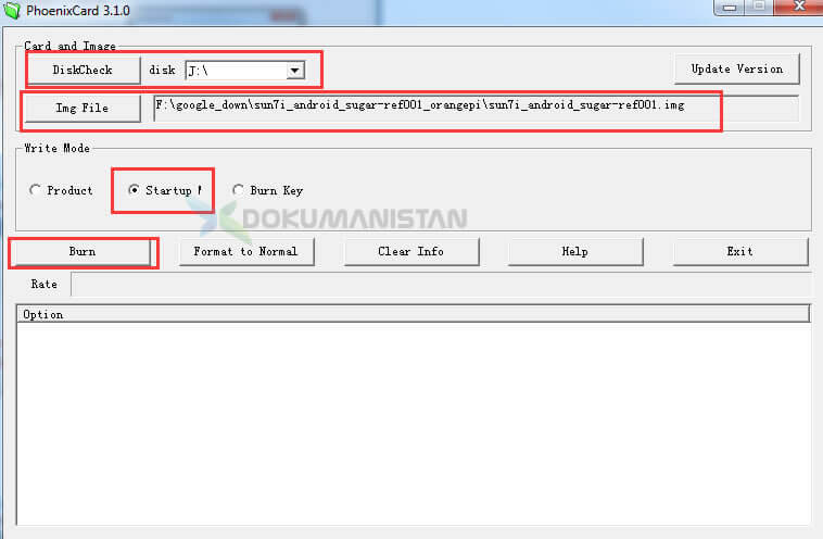 PhoenixCard Disk Startup Burn