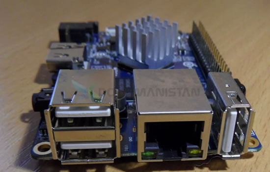 Orange PI PC Ethernet USB Girişleri