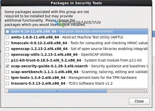 Centos Packages in Security Tools