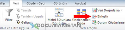 Excel Veri Birleştir Daha Consolide Veri Birleştir