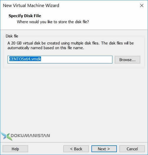 Specify Disk File