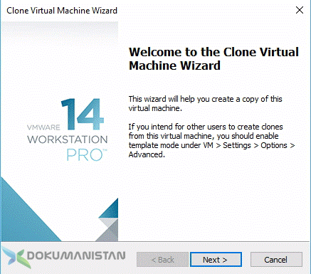 Clone Virtual Machine Wizard