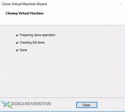 Cloning Virtual Machine Done