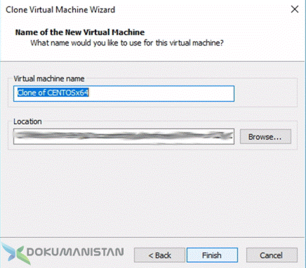 Name of the New Virtual Machine