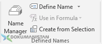 Defined Names - Tanımlı Adlar