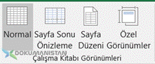 Workbook View - Çalışma Kitabı Görünümleri