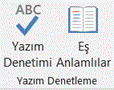 Yazım Denetleme - Proofing