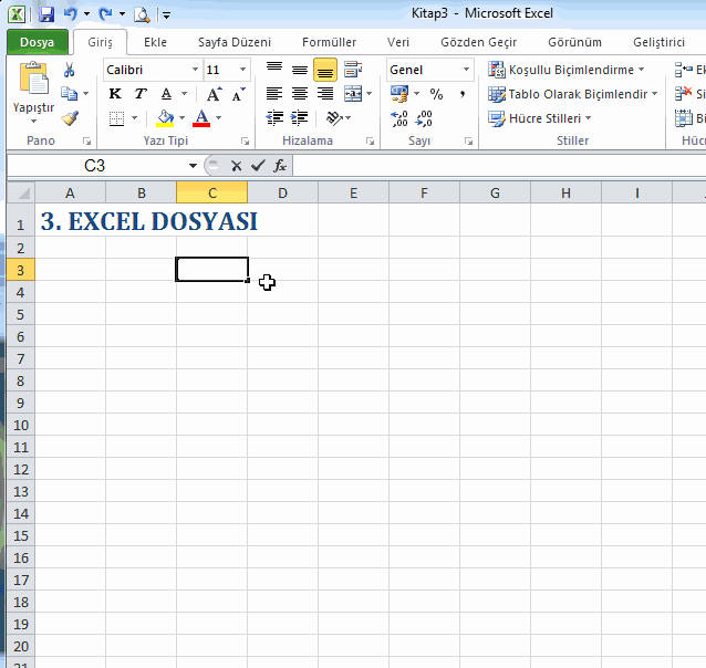 Açık olan İki dosya arası Formül işlemi Kısayolu