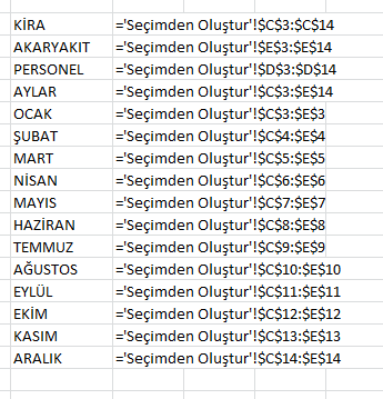 Ad Yapıştır ile Tüm Adları Excel listele
