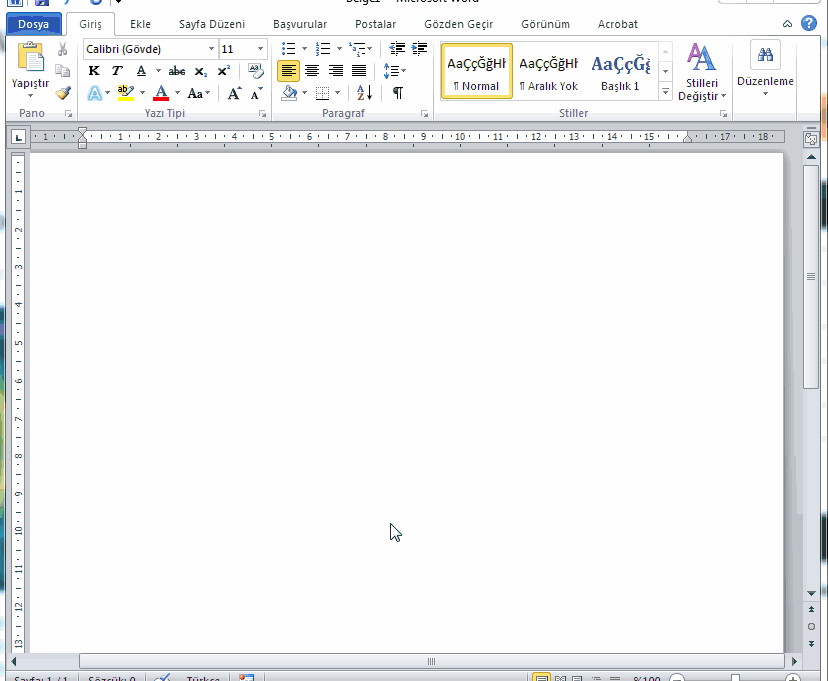 Office Ekran Çıktı Alma İşlemi