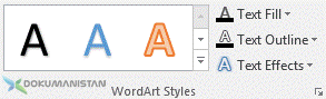 WordArt Styles - WordArt Stilleri