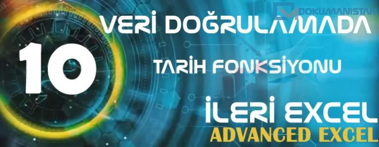 Veri Doğrulama Tarih Fonksiyonu