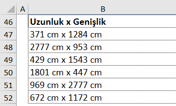 Ortak karakterdeki değeri Referans alarak SAĞDAN değer Almak