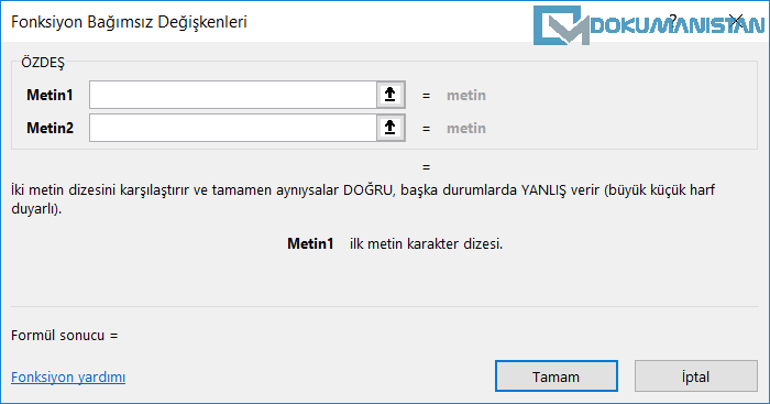 Özdeş Exact Fonksiyonu