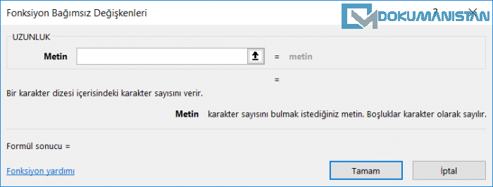UZUNLUK Fonksiyonu