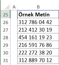  Boşluklu Telefon Numaraları