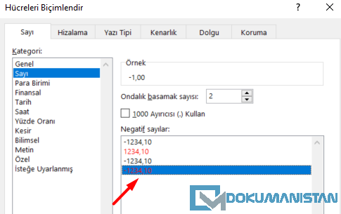 Hücre Renk Parametresi Kaynağı