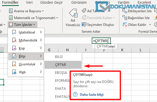 Çift mi Fonksiyonu Nerede?