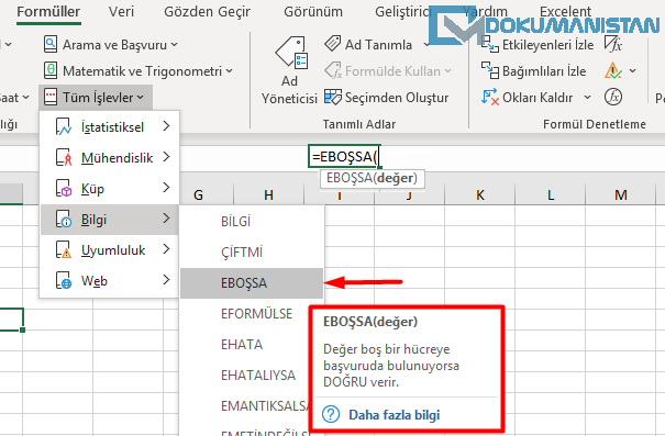 EBOŞSA Fonksiyonu Nerede?