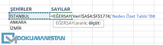 EĞERSAY Formülü Ölçüt Alanı
