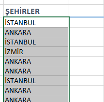 Özet Tablo Uzun İşlem İkinci Adım
