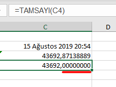 TAMSAYI Formülü ile Tarihsel Değer