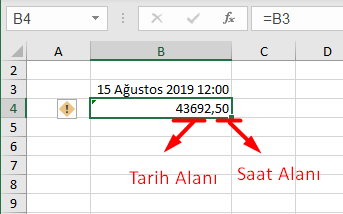 Tarih ve Saat Ayırma İşlemi