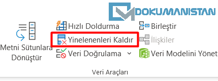 Yinelenenleri Kaldır