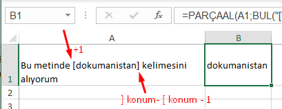 Köşeli Parantez Ayıklanacak Metin