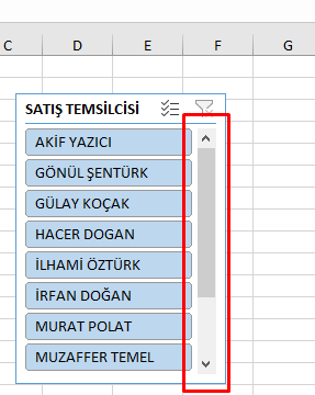 Dilimleyici Scroll Sorunu