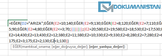 Formüde Parante Kontrolü