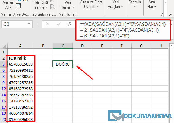 Birden Çok Mantıksal Filtreleme İşlemi