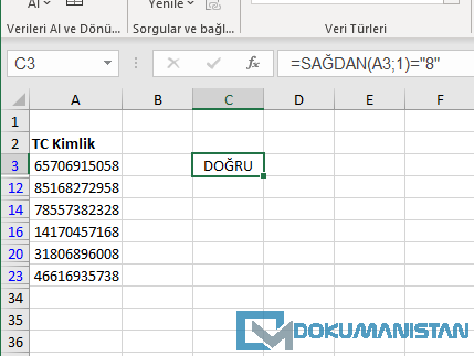 Mantıksal Filtreleme Sonucu