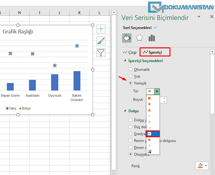 Çizgi Grafik Noktalarını Çizgi Yapma