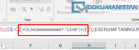 Formül Denetlemede F9 Tuşu Kullanımı