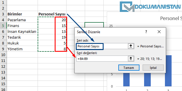 Excel Grafik Serileri Düzenle
