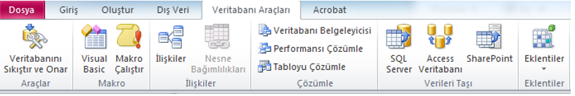 Access Veritabanı Araçları