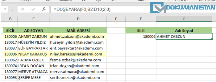 DÜŞEYARA İlk Eşleşmeyi Bulur