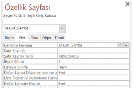 Açılır Kutusu Deneyim Kaynağı Belirleme