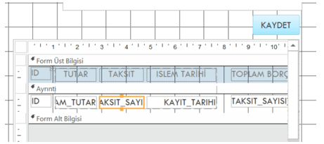 Alt Form Tasarımı