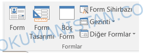 Formlar Sekmesi