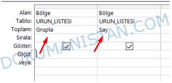 Grup Sayma İşlemi