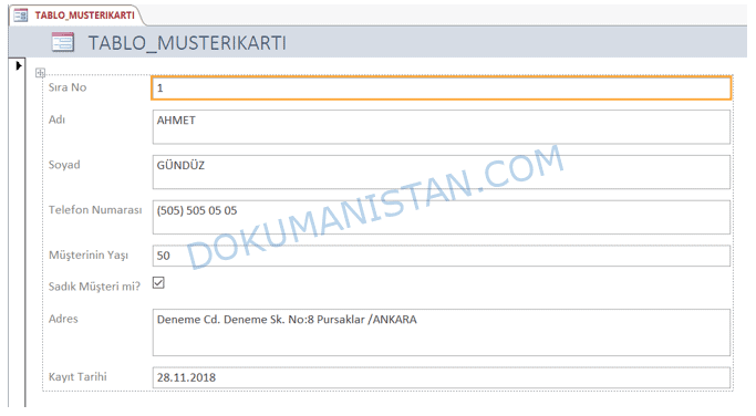 Hazır Form Yapımı