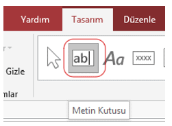 Metin Kutusu Düğmesi