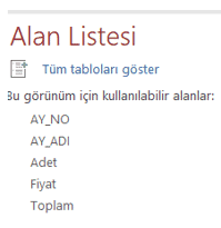 Alan Listesi