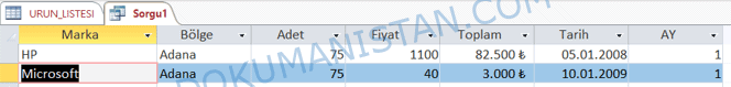 Ocak Ayı Listesi