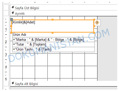 Rapor Barkod Etiket Tasarımı