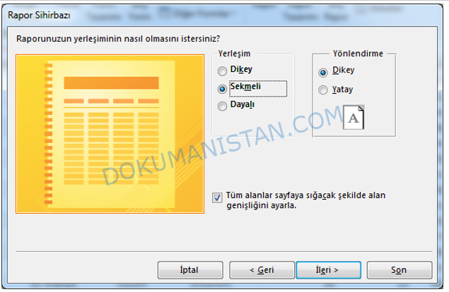 Sekmeli Seçimi