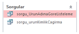Sorgular Ürün Listesi