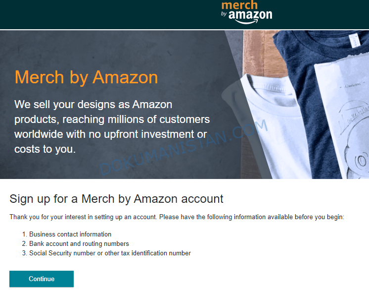 Merch By Amazon Ön Bilgilendirme